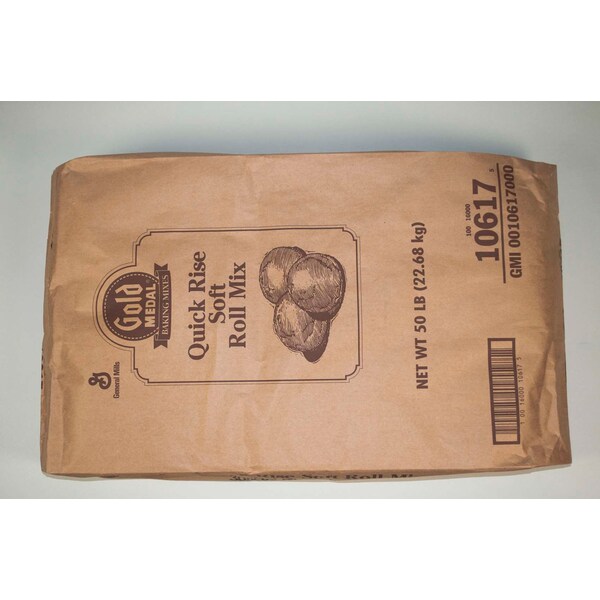 Mezcla para Hornear Gold Medal Gold Medal Quick Rise Soft Roll Mix de 50 libras - 16000-10617