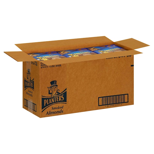 Almendras Ahumadas Planters en Bolsa de 1.5 oz, Paquete de 108 - 10029000075419