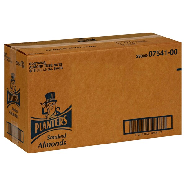 Almendras Ahumadas Planters en Bolsa de 1.5 oz, Paquete de 108 - 10029000075419