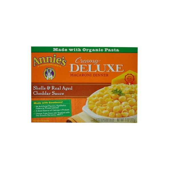 Macarrones con queso de cheddar real envejecido de Annie's de 11 oz. Caja, PK12 - 13562-30210
