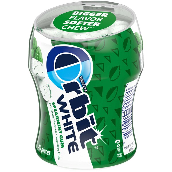Orbit Orbit White Spearmint Soft Chew Botella 40 piezas, PK24 - 384812