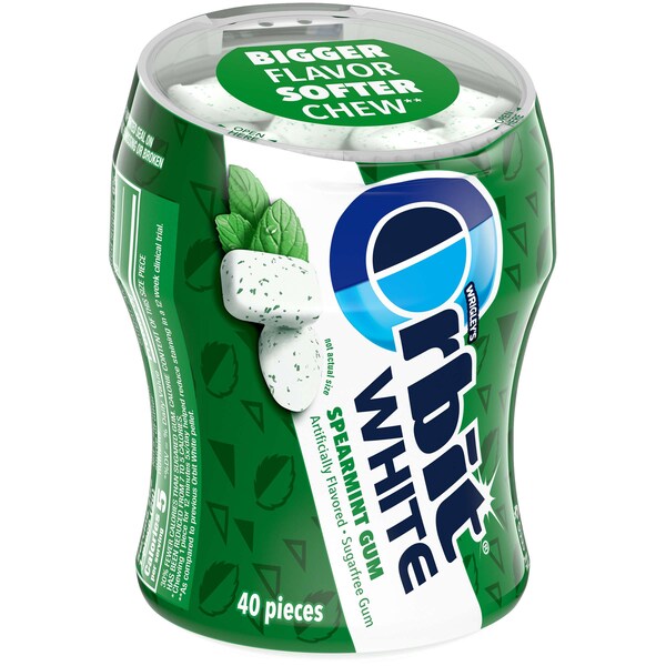 Orbit Orbit White Spearmint Soft Chew Botella 40 piezas, PK24 - 384812