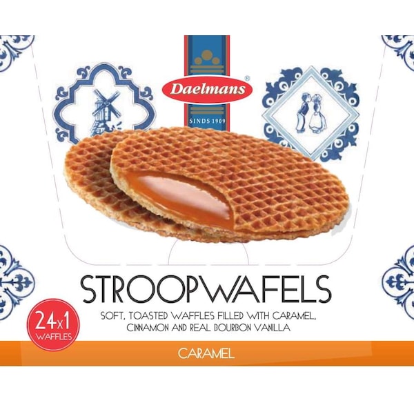 Daelmans Daelmans Wafer de Caramelo Jumbo paquete individual de 1.38 onzas. Wafer, PK96 - 70306