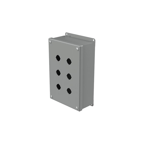 Nvent Hoffman Mild Steel Electrical Enclosures, 9-1/2 in H, 3 in D, 6-1/4 in W, NEMA 12, Screw On - E6PBG