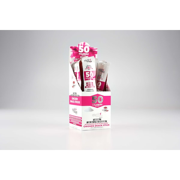 Mighty Spark Food Co Agarre y Vaya Palitos de Pollo con Sal Rosa y Pimienta, 1 oz., paquete de 48 - MC50301
