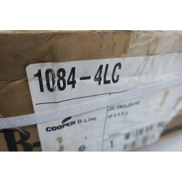 Cooper Carbon steel Electrical Enclosures, 10 in H, 4 in D, 8 in W, NEMA 4, Screw On - 1084-4LC