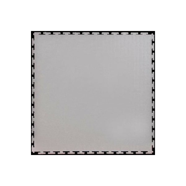 Lock-Tile Lock-Tile® PVC Floor Tiles, SM002L, 19.5x19.5", Textured, Light Gray - SM002L