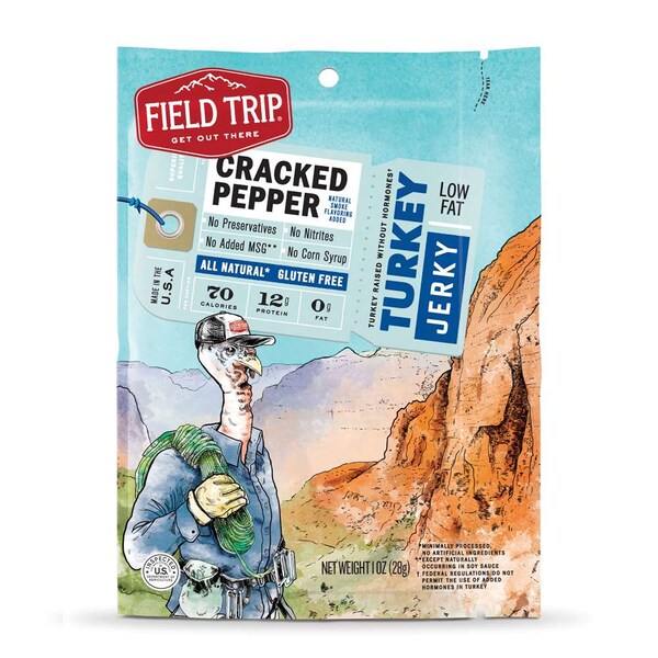 Carne Seca de Pavo Field Trip Pimienta Negra 1 oz., paquete de 12 - D0100TJ1207