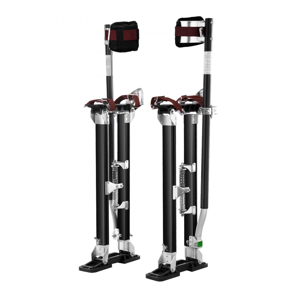 VEVOR Drywall Stilts Aluminum Tool Stilts 24''-40'' Adjustable Painting Black - SGBGQYCHS2440P55RV0