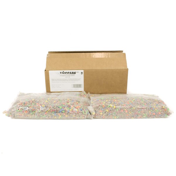 Toppers T.R. Toppers Chopped Cocoa Gems 5 lbs, Paquete de 2 - G362-100