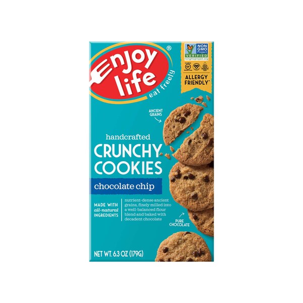 Disfruta la vida Crujiente galleta de chispas de chocolate de 7 oz., PK6 - F00863W