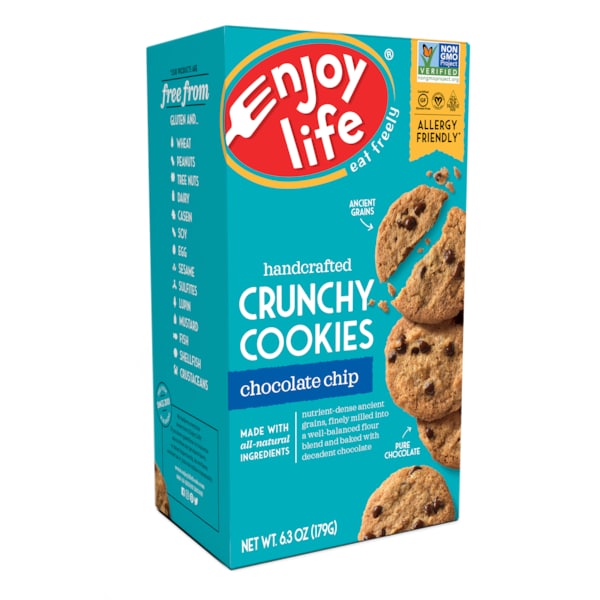 Disfruta la vida Crujiente galleta de chispas de chocolate de 7 oz., PK6 - F00863W
