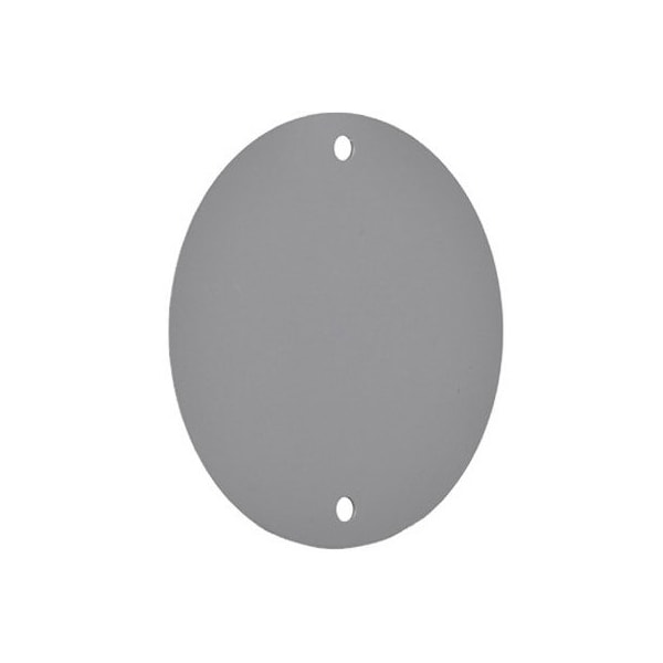 Hubbell ME GRY RND BLNK Cover - RBC-4