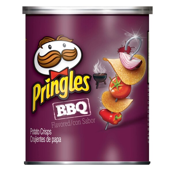Pringles Papas Fritas BBQ de 1.4 oz., Paquete de 3 - 3800018539