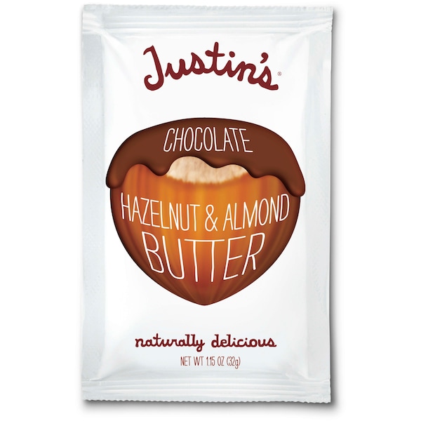Mantequilla de Almendra Avellana y Chocolate de Justin de 1.15 oz., PK60 - 78491