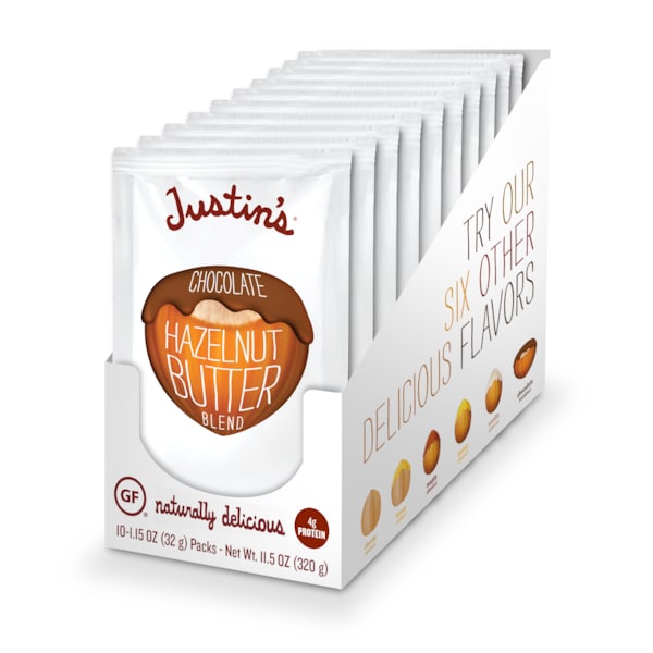 Mantequilla de Almendra Avellana y Chocolate de Justin de 1.15 oz., PK60 - 78491