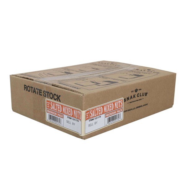 Club de bocadillos Snak Century Snacks Premium Pack de nueces mixtas saladas de 2.75 oz., paquete de 6 - 1721174