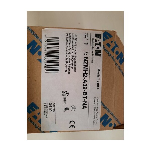 Eaton Molded Case Breakers MCCBs NZMH2 3P 250A 690V 50/60Hz 3Ph - NZMH2-A32-BT-NA