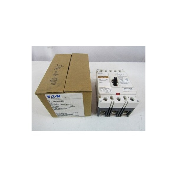 Eaton Molded Case Breakers MCCBs HFD 3P 125A 600V 50/60Hz 3Ph F Frame - HFDDC3125L