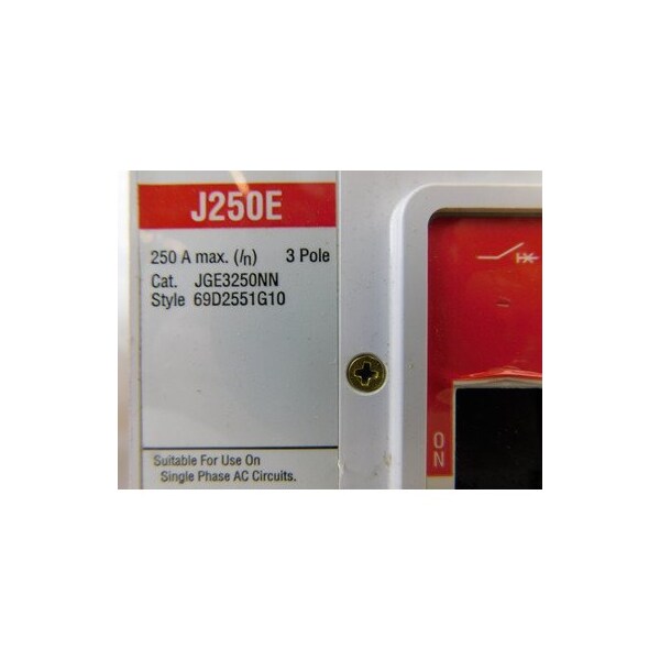Eaton Molded Case Breakers MCCBs JGE 3P 225A 600V 50/60Hz 3Ph J Frame - JGE3225FAW