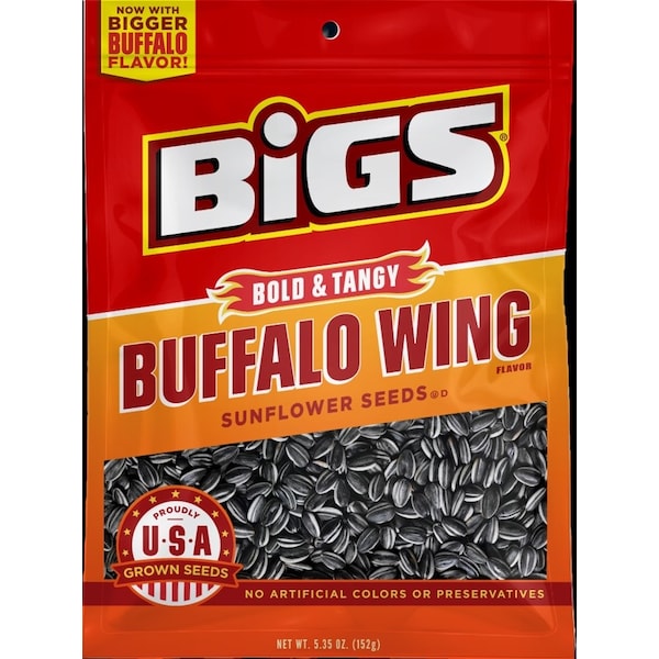 Semillas de Girasol Bigs Bigs con Sabor a Alitas de Buffalo, PK48 - 9688700228