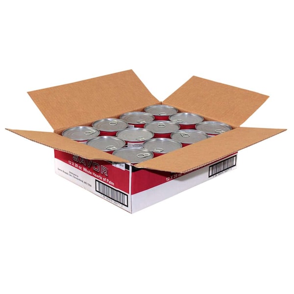 Sabores Importados Corazones de Palmito Enteros 28 oz., paquete de 12 - 352630