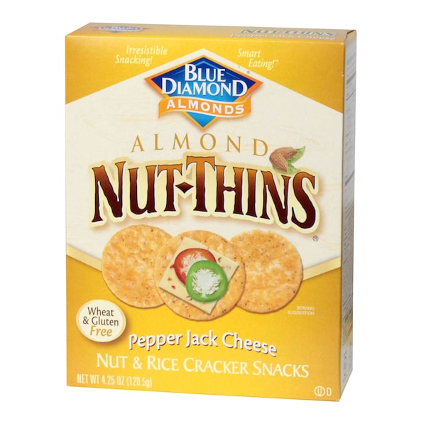 Blue Diamond Nut Thins Pepperjack 4.25 oz., PK12 - 05873

Almohaditas de Nuez Blue Diamond Pepperjack 4.25 oz., paquete de 12 - 05873