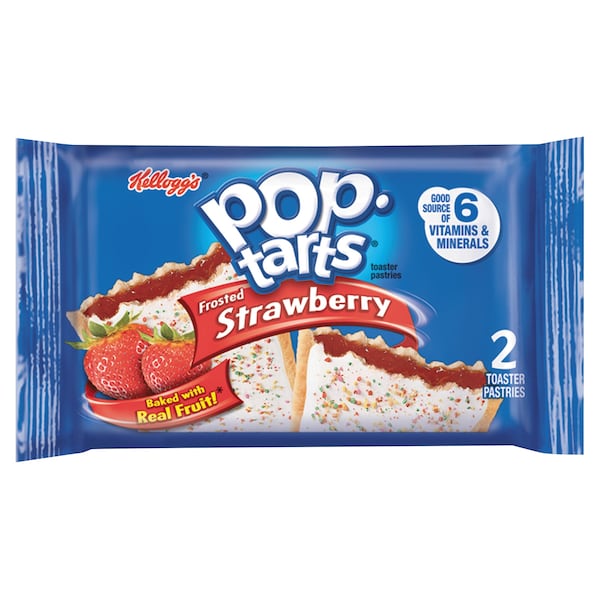 Kelloggs Pop Tarts, Fresa con Cubierta de Glaseado, 3.67, PAQ6 - 3800031732