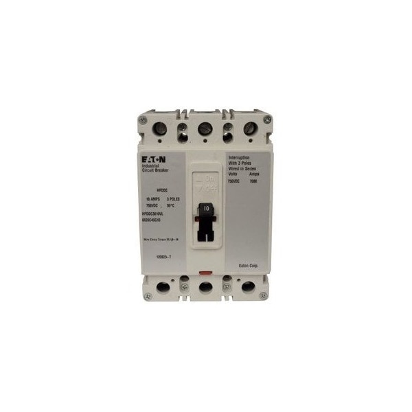 Eaton Molded Case Breakers MCCBs HFD 3P 25A 600V 50/60Hz 3Ph F Frame - HFDDC3025L