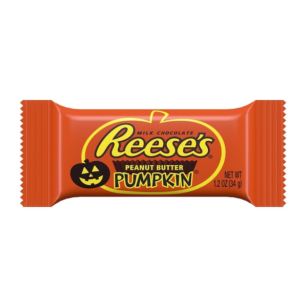 Barra de caramelo de chocolate/maní Hershey's Reese's Pumpkin 1.2 oz, 2PK - 34000-47325