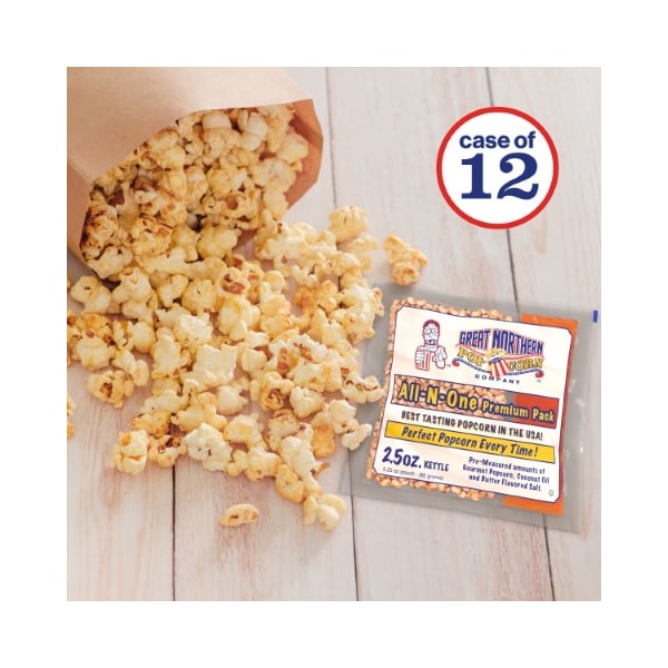 Grande Northern Popcorn 4065 Grande Northern Popcorn Caja (12) de 2.5 Onzas Paquetes de Porción de Palomitas de Maíz 2-1/2 Onzas - 291783FJJ