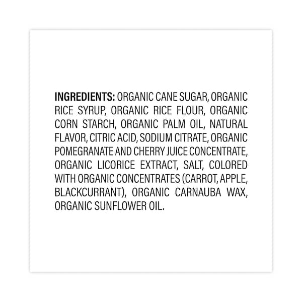 Yumearth Orgánico Sin Gluten Granada Regaliz, Bolsa de 5 oz, Paquete de 4, 4PK - 1904