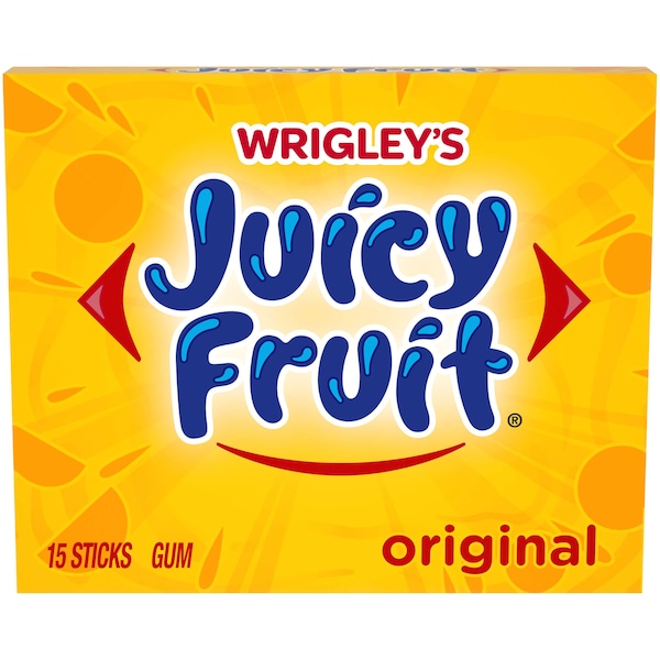 Frutas Jugosas Chicle Juicy Fruit 15 Piezas, PK60 - 269368