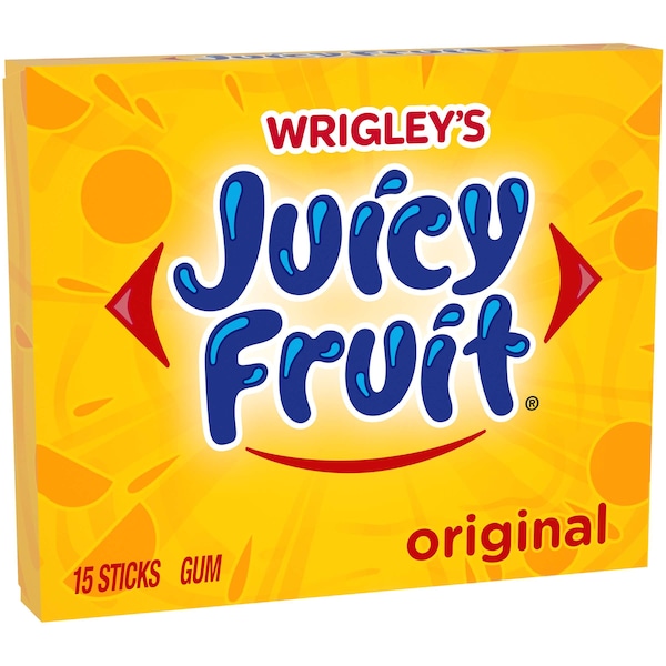 Frutas Jugosas Chicle Juicy Fruit 15 Piezas, PK60 - 269368