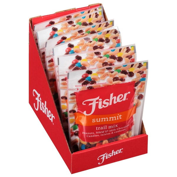 Mezcla de frutos secos Fisher Summit de 4 oz., paquete de 6 - P27166
