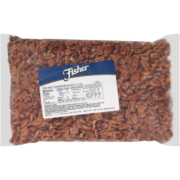 Mitades de Nuez Pecanera Fancy Medias de Fisher Fisher 5 libras - 70504