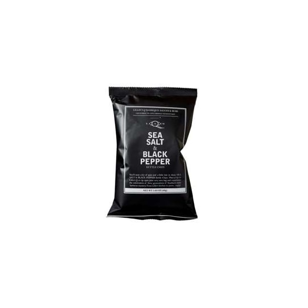 Lillies Q Papas Tipo Kettle con Sal Marina y Pimienta Negra 1.375 oz., Paquete con 40 unidades - FGLIL 102