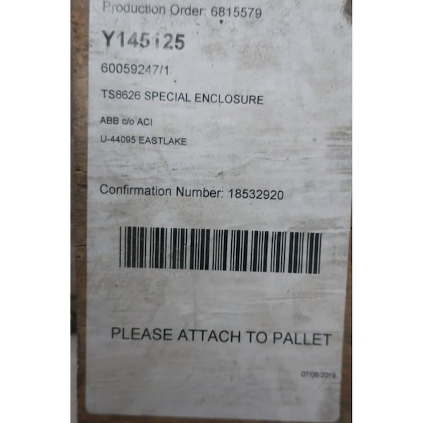 Rittal Steel Electrical Enclosures, 86.6 in H, 23.6 in D, 23.62206 in W - TS8626