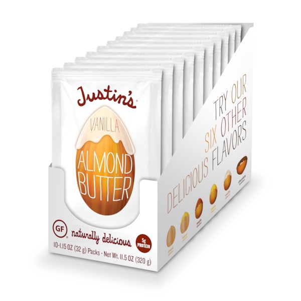 Mantequilla de Almendra de Vainilla de Justin 1.15 oz., Paquete de 60 - 78496