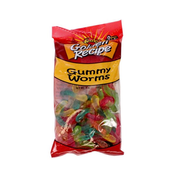 Receta Dorada Gomitas Gusano 8 oz., Paq. de 8 - 7620