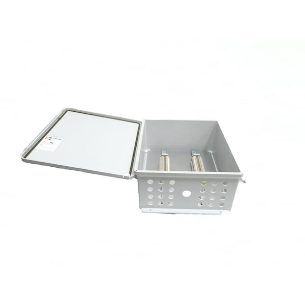 Stahlin Fiberglass Electrical Enclosures, 18 in H, 12 in D, 16 in W, Hinged - J1816HPL