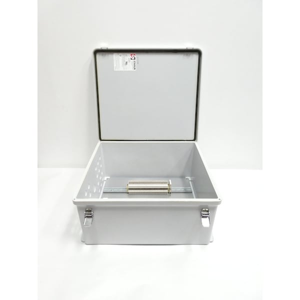 Stahlin Fiberglass Electrical Enclosures, 18 in H, 12 in D, 16 in W, Hinged - J1816HPL