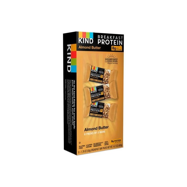 Barras de proteína para el desayuno KIND®, mantequilla de almendra, 50 g, 8/ caja - 25953
