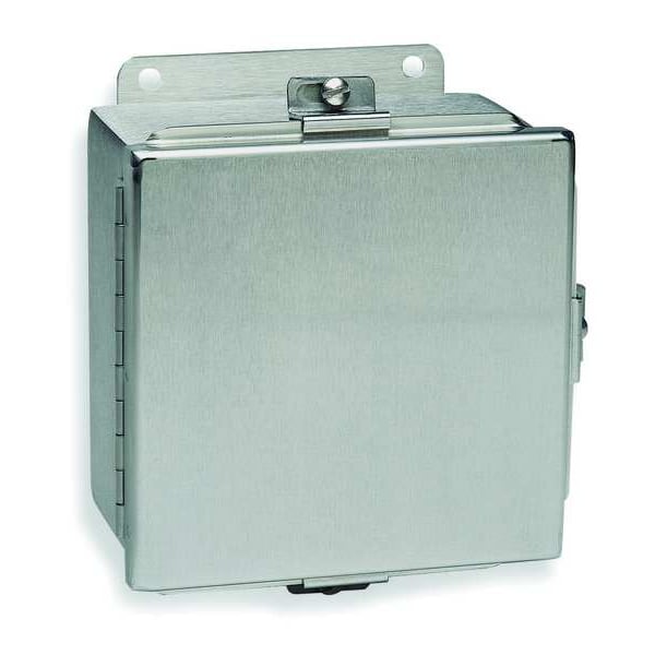 Wiegmann 316 Stainless Steel Electrical Enclosures, 16 in H, 6 in D, 14 in W, NEMA 4X, Hinged - BN4161406CHSSA