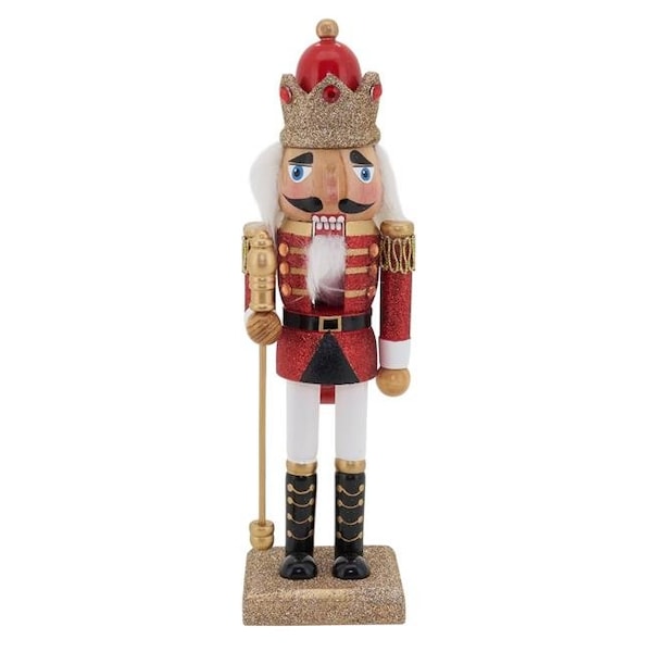 Estilo de vida Saro SARO XD593.R 10 pulgadas Soldado Cascanueces Rojo Decoración - XD593.R