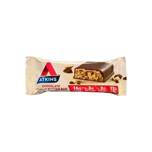 Green Rabbit Holdings Atkins Barras de comida con alto contenido de proteínas de Chocolate y Mantequilla de Cacahuate, 2.12 oz, paquete de 15 - 22000763