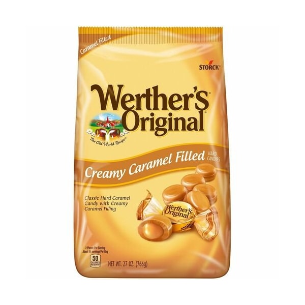 Storck Candies, Wertherft s, Duro, Caramelo, Centro Cremoso, 27 oz - STK46055