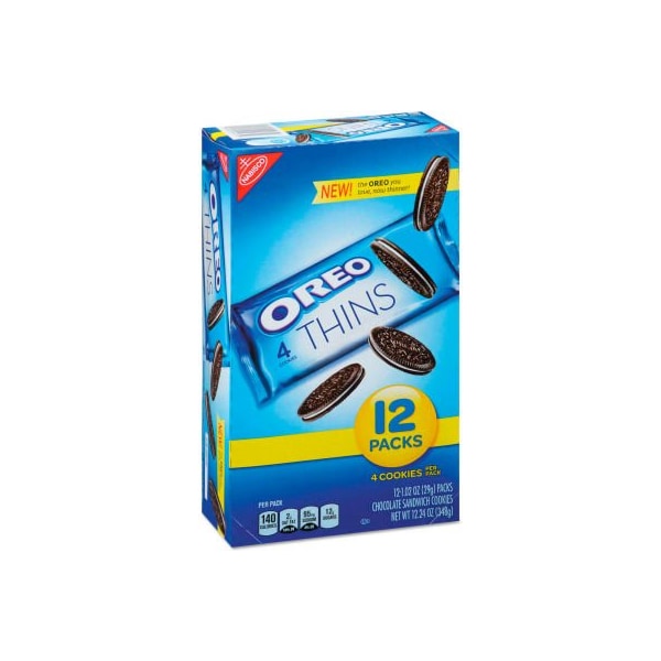 Galletas Oreo de Nabisco en Paquetes Individuales, Chocolate, 1.02 oz. Paquete, 12 unidades - 00 44000 04474 00