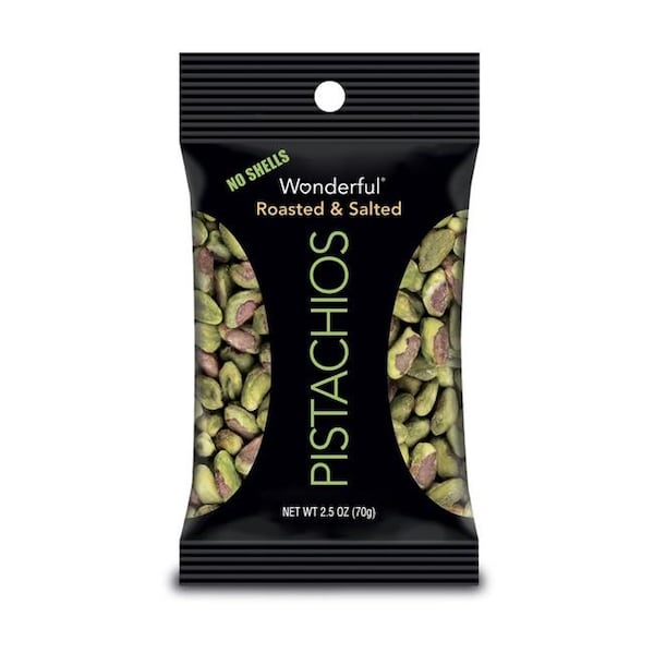Maravillosos Pistaches Tostados y Salados sin Cáscara; 2.5 oz - Caja de 8 - 9739467