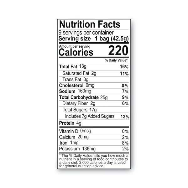 Sahale Snacks Glazed Mixes, Mandarina Vainilla, Bolsa de 1.5 oz, Paquete de 18 - 900015